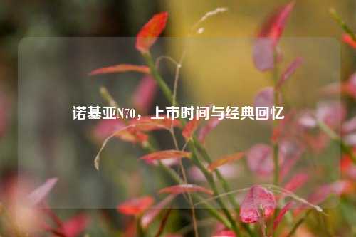 诺基亚N70，上市时间与经典回忆