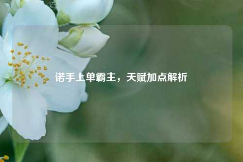 诺手上单霸主，天赋加点解析
