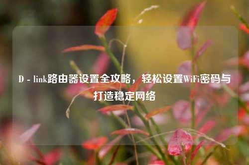 D - link路由器设置全攻略，轻松设置WiFi密码与打造稳定网络
