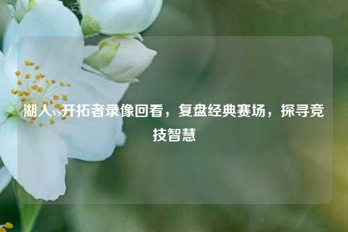 湖人vs开拓者录像回看,复盘经典赛场,探寻竞技智慧