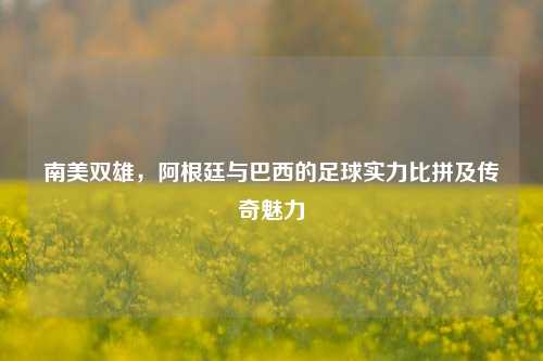 南美双雄，阿根廷与巴西的足球实力比拼及传奇魅力