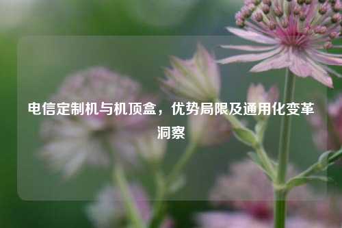 电信定制机与机顶盒,优势局限及通用化变革洞察