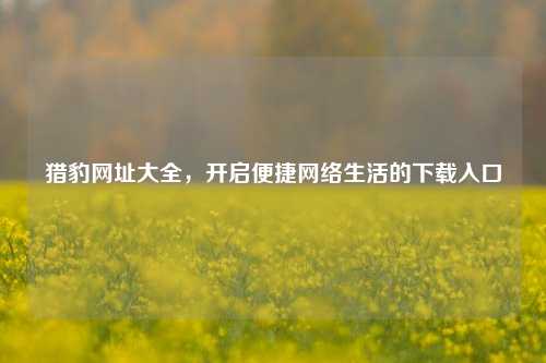 猎豹网址大全，开启便捷网络生活的下载入口