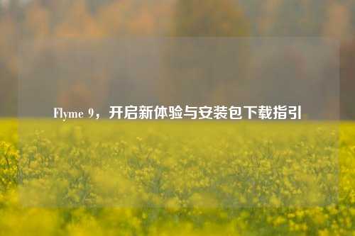 Flyme 9，开启新体验与安装包下载指引