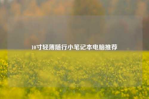 10寸轻薄随行小笔记本电脑推荐
