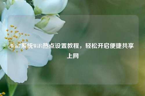 Win7系统WiFi热点设置教程，轻松开启便捷共享上网