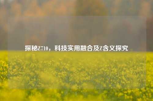 探秘Z710，科技实用融合及Z含义探究