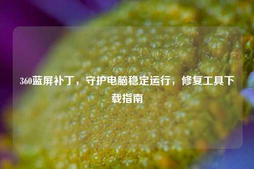 360蓝屏补丁，守护电脑稳定运行，修复工具下载指南