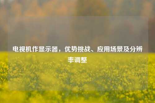 电视机作显示器,优势挑战、应用场景及分辨率调整