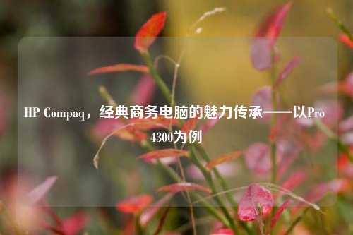 HP Compaq，经典商务电脑的魅力传承——以Pro 4300为例