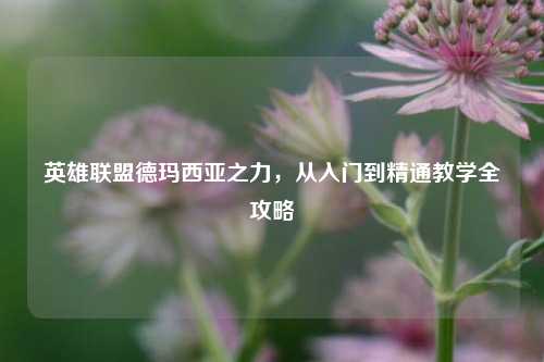 英雄联盟德玛西亚之力,从入门到精通教学全攻略