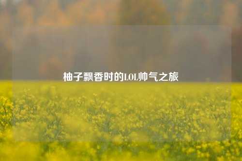 柚子飘香时的LOL帅气之旅