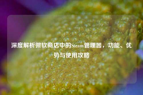 深度解析微软商店中的Steam管理器，功能、优势与使用攻略