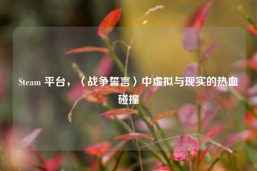 Steam 平台，〈战争誓言〉中虚拟与现实的热血碰撞