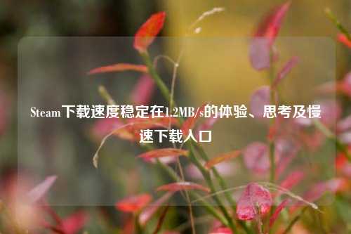 Steam下载速度稳定在1.2MB/s的体验、思考及慢速下载入口
