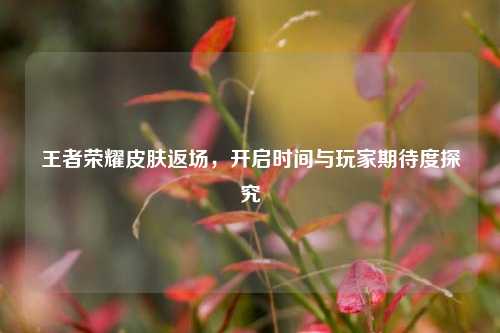 王者荣耀皮肤返场，开启时间与玩家期待度探究