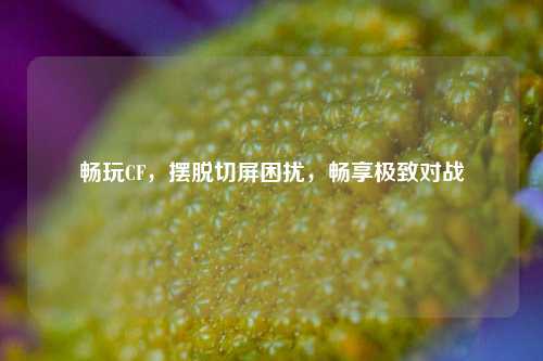 畅玩CF,摆脱切屏困扰,畅享极致对战