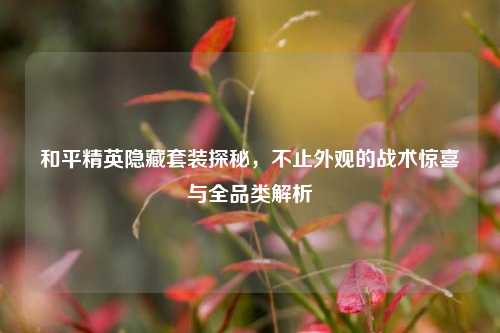 和平精英隐藏套装探秘，不止外观的战术惊喜与全品类解析