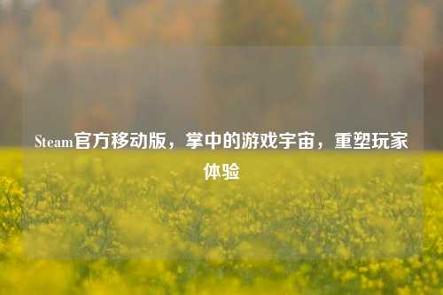 Steam官方移动版,掌中的游戏宇宙,重塑玩家体验