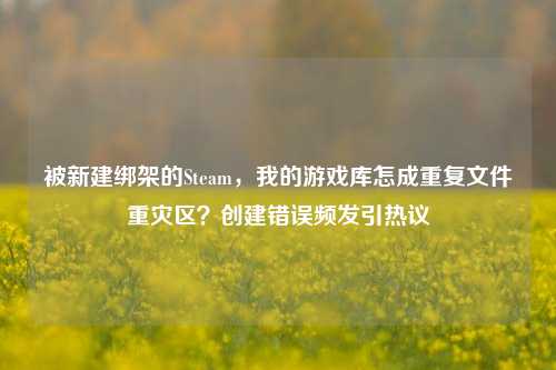 被新建绑架的Steam，我的游戏库怎成重复文件重灾区？创建错误频发引热议