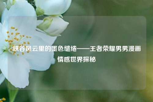 峡谷风云里的墨色缱绻——王者荣耀男男漫画情感世界探秘