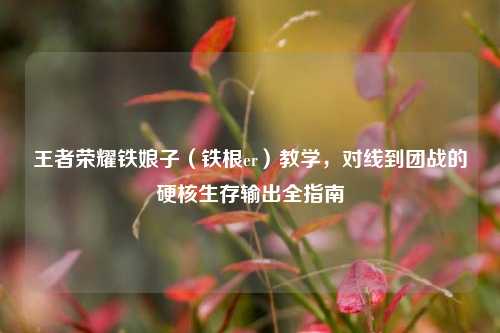 王者荣耀铁娘子（铁根er）教学，对线到团战的硬核生存输出全指南