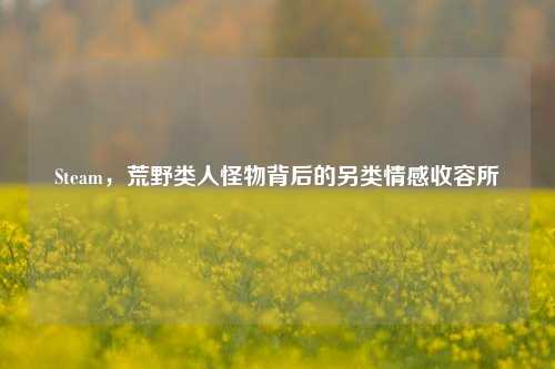 Steam，荒野类人怪物背后的另类情感收容所