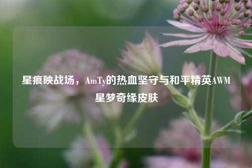 星痕映战场，AmTy的热血坚守与和平精英AWM星梦奇缘皮肤
