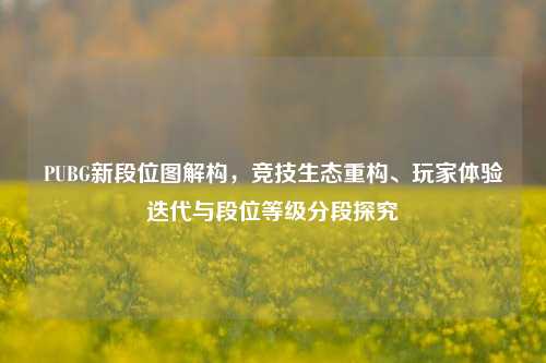 PUBG新段位图解构，竞技生态重构、玩家体验迭代与段位等级分段探究