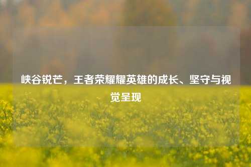 峡谷锐芒,王者荣耀耀英雄的成长、坚守与视觉呈现