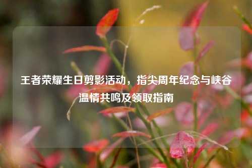 王者荣耀生日剪影活动,指尖周年纪念与峡谷温情共鸣及领取指南