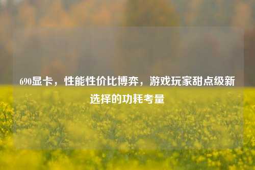 690显卡，性能性价比博弈，游戏玩家甜点级新选择的功耗考量
