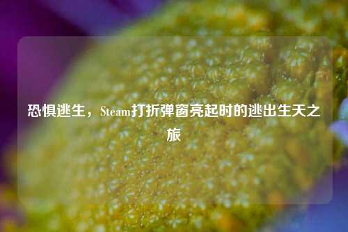 恐惧逃生，Steam打折弹窗亮起时的逃出生天之旅